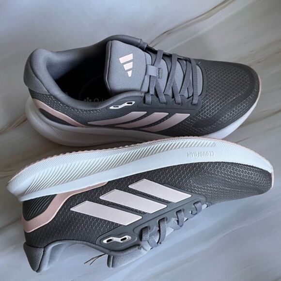 Adidas Women's Falcon 5 Lightweight Running‎ Shoe 3 Stripes Sports Grey Multi - Picture 2 of 12